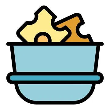 Cow cheese icon vector flat Ilustración de archivo