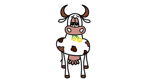 The cow chews the grass. Stock Footage 156174016