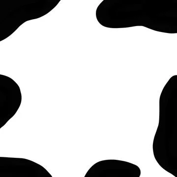 Cow Design In Black. Pattern. Background. Add space for text input. Stock Illustration