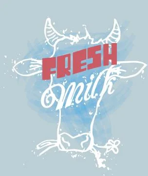 Cow head Stock Illustration