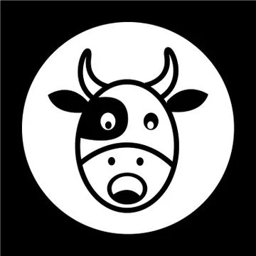 Cow Icon Stock Illustration
