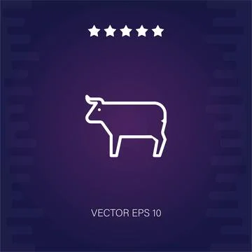 Cow  icon Stock Illustration