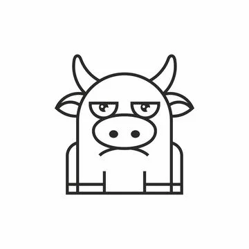 Cow icon Stock Illustration