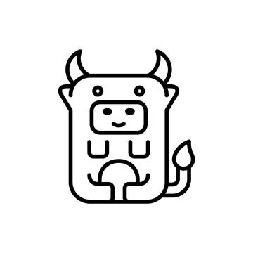 Cow icon Stock Illustration