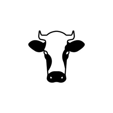 Cow icon. vector illustration black on white background Stock Illustration