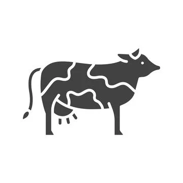 Cow icon vector image. Stock Illustration