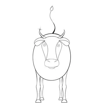 A cow Иллюстрация