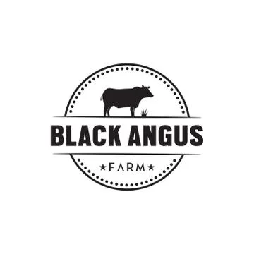 Cow logo design template Stock Illustration