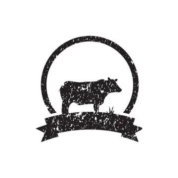 Cow logo design template Stock Illustration