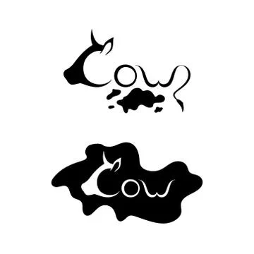 Cow logo Stock Illustration