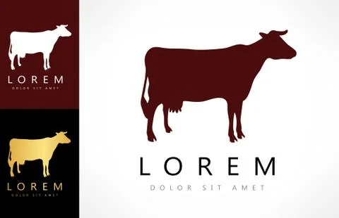 Cow logo Stock Illustration