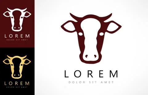 Cow logo Stock Illustration