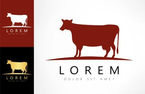 Cow logo Stock Illustration