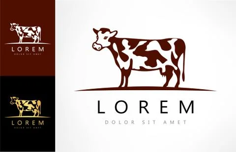 Cow logo Stock Illustration