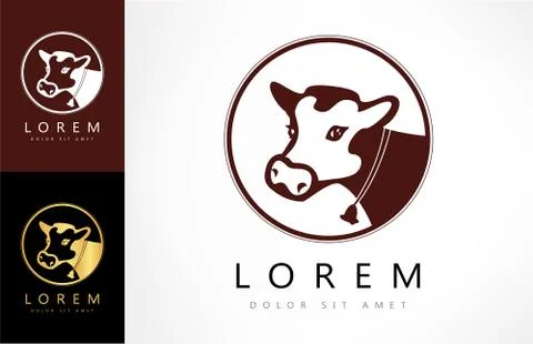 Cow logo Stock Illustration