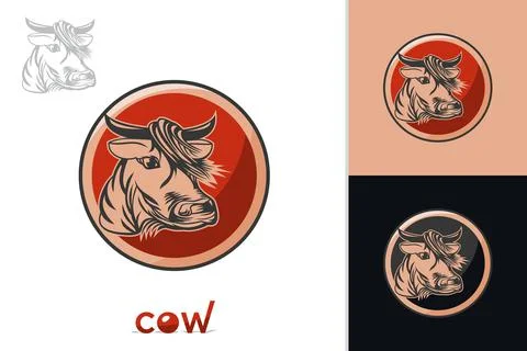 Cow logo Stock Illustration