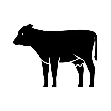 Cow logo Illustrazione stock