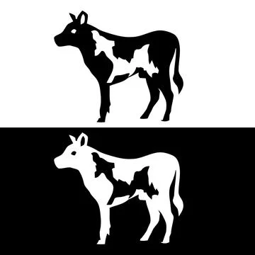 Cow-logo Illustrazione stock