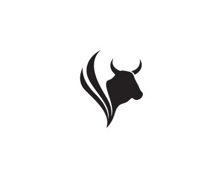 Cow Logo Template vector icon illustration Stock Illustration