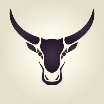 COW logo vector Stock Illustration