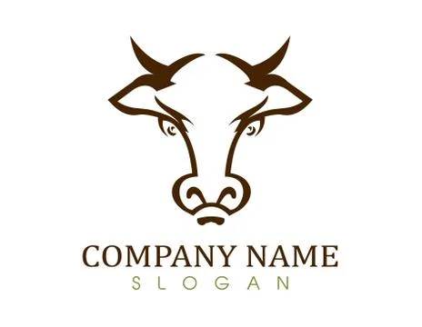 COW LOGOTYPE Stock Illustration