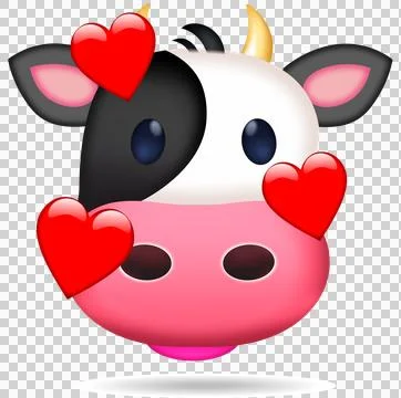Cow love Stock Illustration