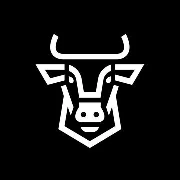 Cow Outline Vector Stock Illustration