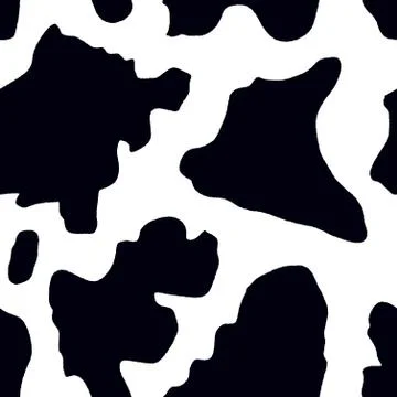 Cow pattern - cattle hide vector. Seamless texture illustration. Stock Illustration