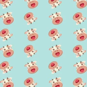 Cow pattern. Stock Illustration