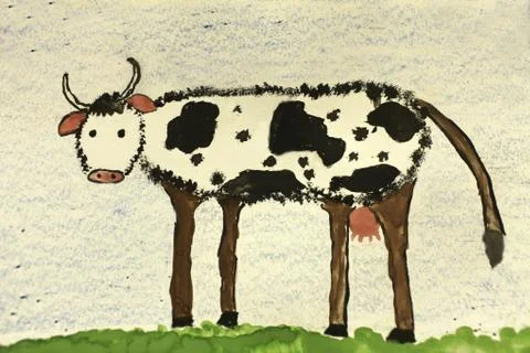 Cow picture Stock Illustration