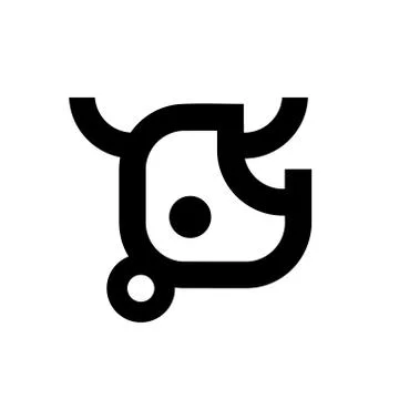 Cow sign Stock Illustration