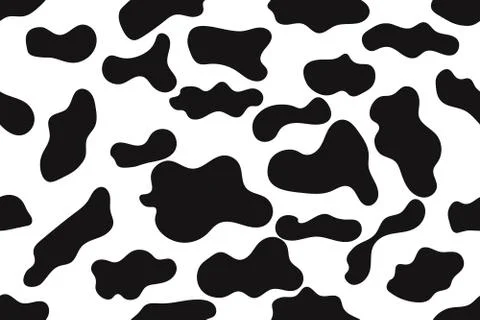 Cow skin print seamless pattern vector graphics Cow Skin Background Graphics Illustrazione stock