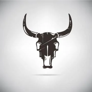 Cow skull Stock Illustration