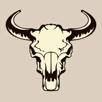 Cow Skull Illustrazione stock