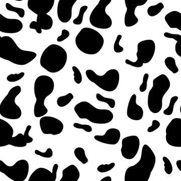 Cow spots seamless pattern. Endless texture wallpaper,printing on fabric Stock Illustration