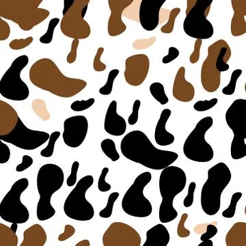 Cow spots seamless pattern. Endless texture wallpaper,printing on fabric Иллюстрация