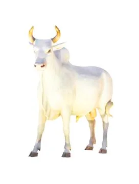 Cow statue isolated Stock Photos