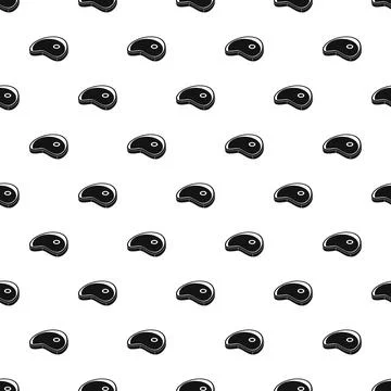 Cow steak pattern seamless Stock Illustration