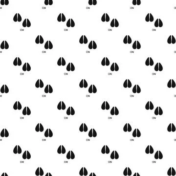 Cow step pattern seamless vector Stock Illustration