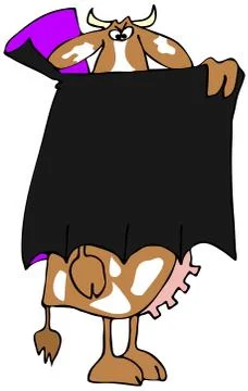 Cow vampire Stock Illustration