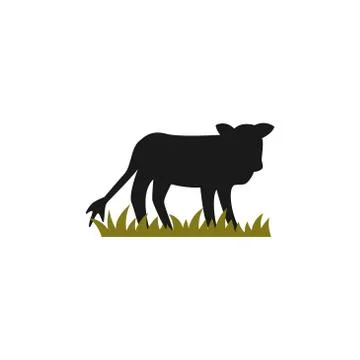 Cow vector design template illustration Stock Illustration