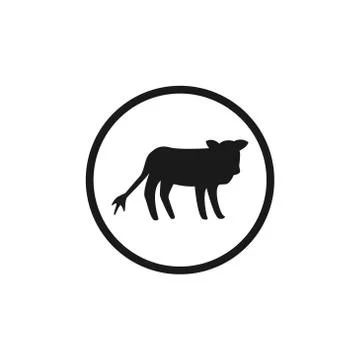 Cow vector design template illustration Stock Illustration