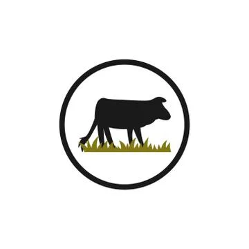 Cow vector design template illustration Stock Illustration