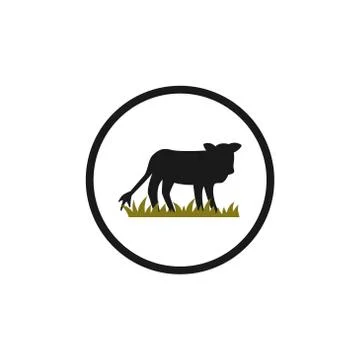 Cow vector design template illustration 스톡 일러스트