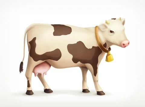 Cow, vector icon Stock Illustration