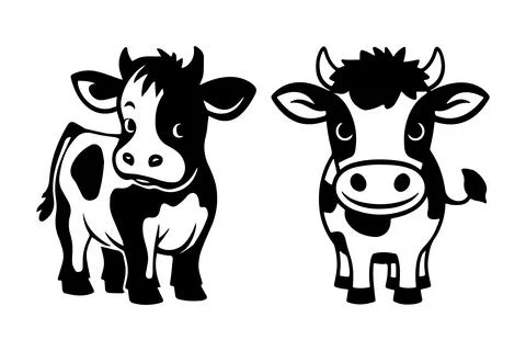 The cow vector Stock Illustration