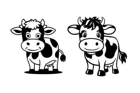 The cow vector Stock Illustration