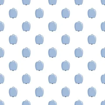 Cowbell seamless pattern creating a blue background イラスト素材
