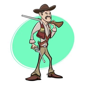Cowboy 2 Stock Illustration