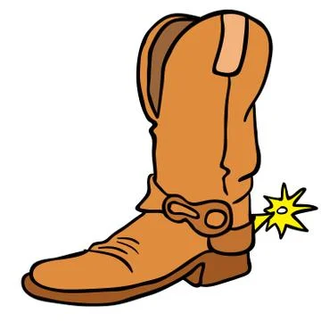 Cowboy boot Stock Illustration